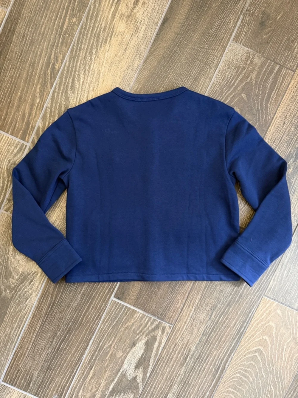 J.Crew Girls’ Navy French Terry Lady Jacket/Sailor White Pull-On Terry Short—6